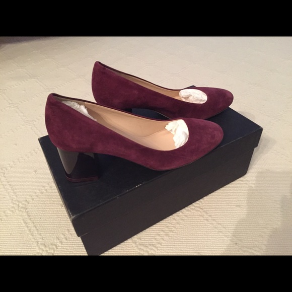 NIB Jcrew Lucite Suede Heel 8